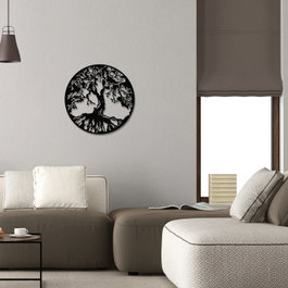 Wallity Tree Accesorio de Pared Metálico Negro
